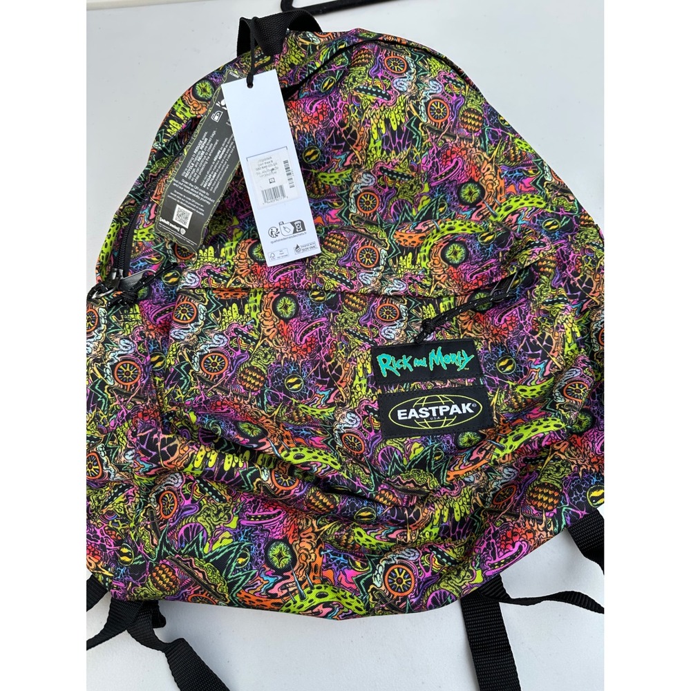 Eastpak Rick and Morty Day Pak'r Backpack GS2 RAM Color Laptop Bag JS0A85MA Rare